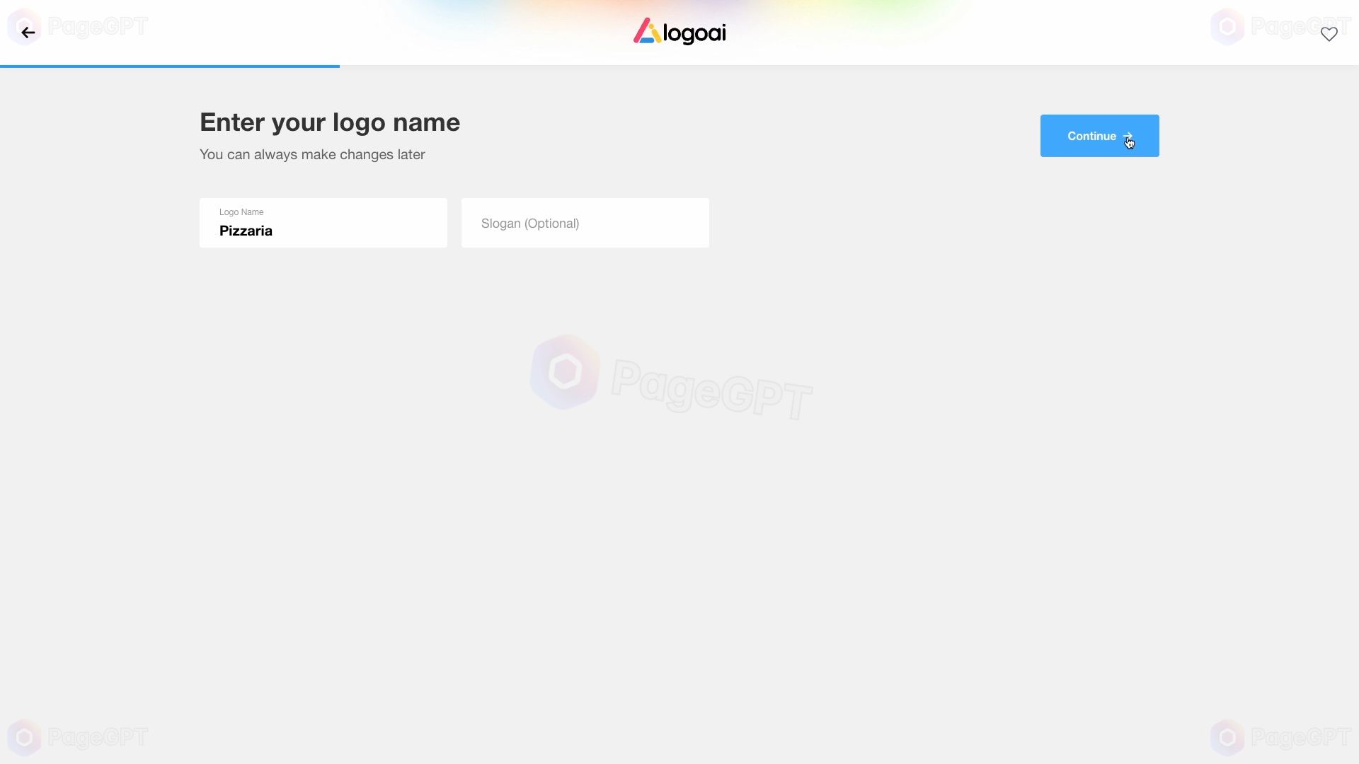 Logoai screenshot Start 2