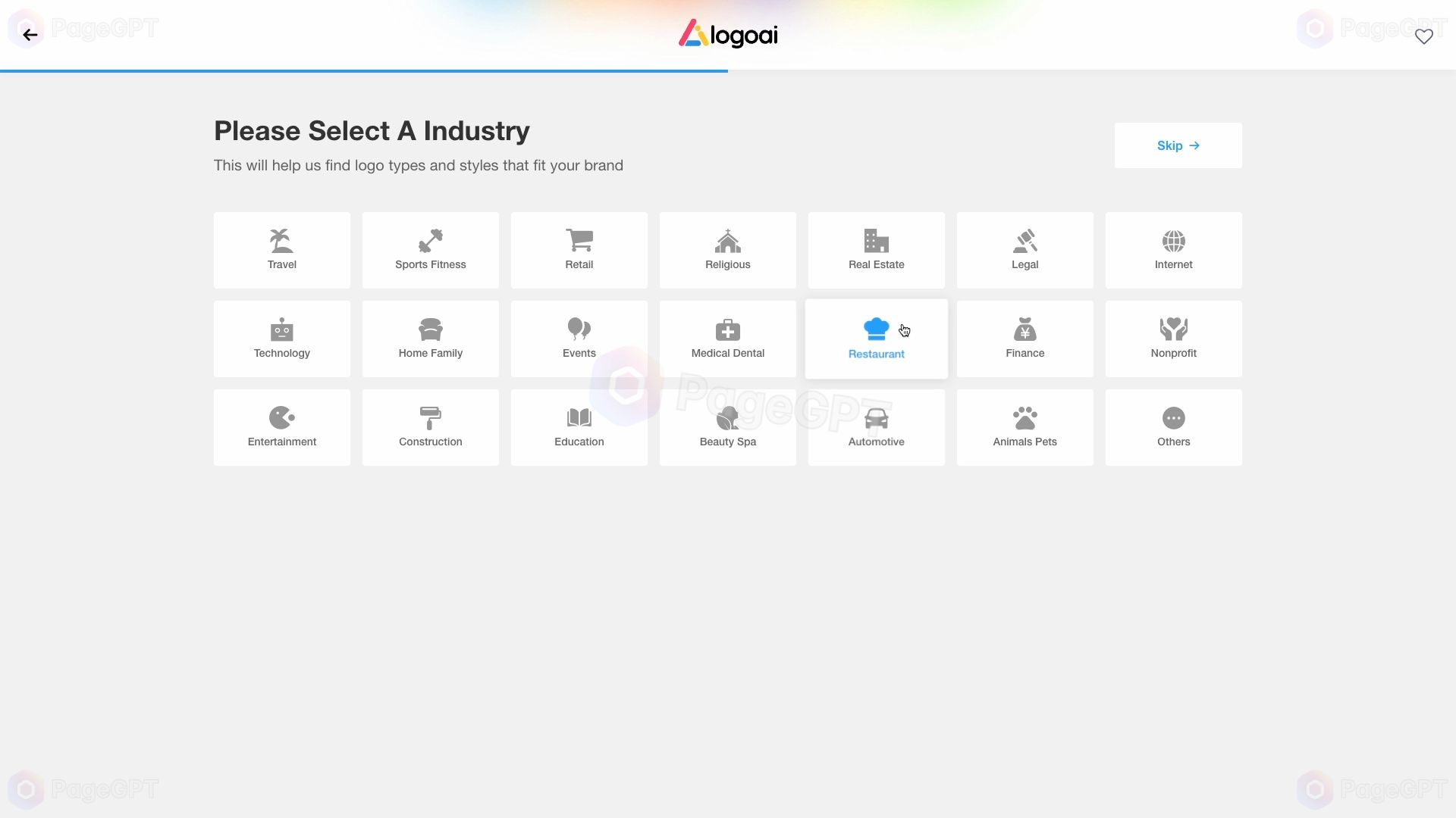 Logoai screenshot Start 3