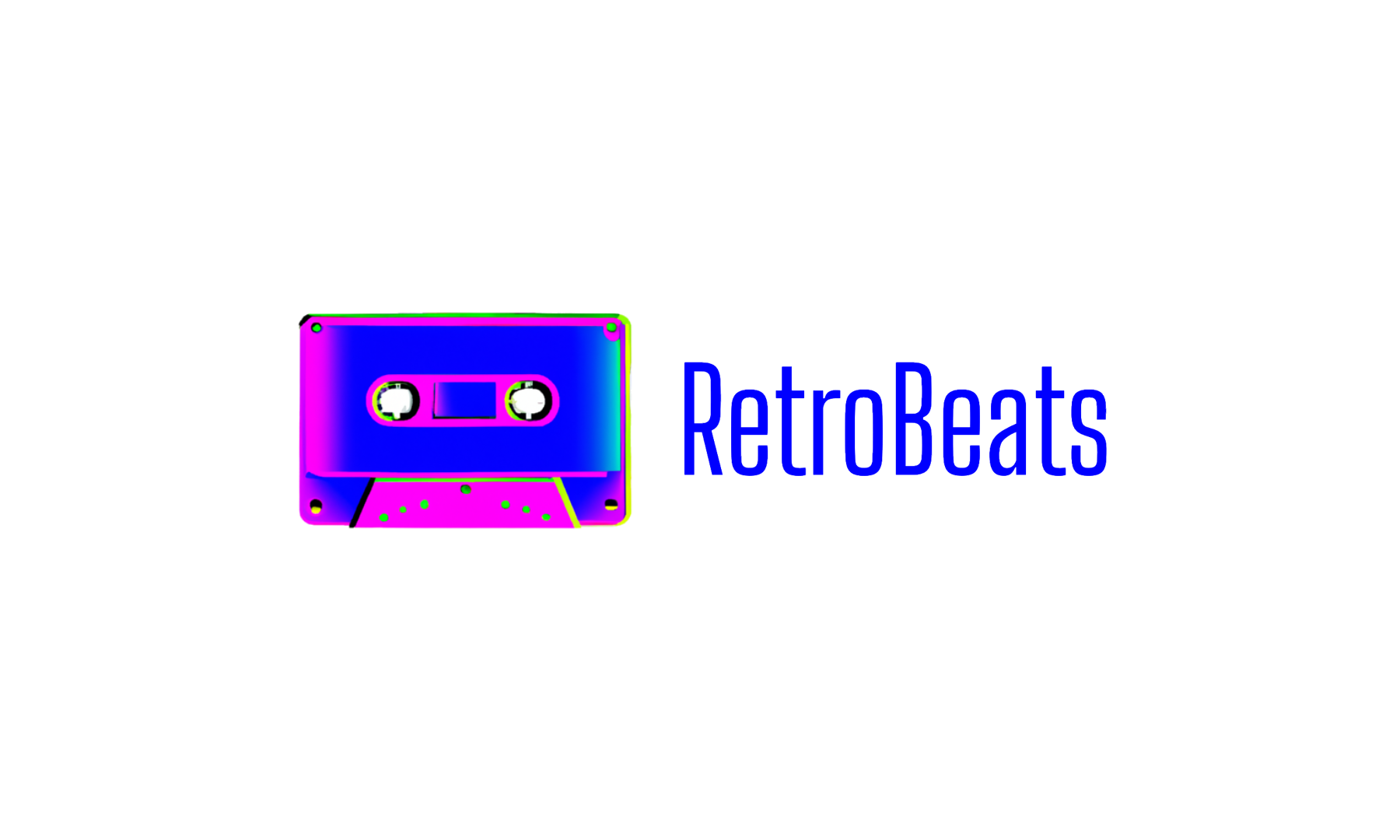 Synthwave Logo Maker Logo for RetroBeats 1