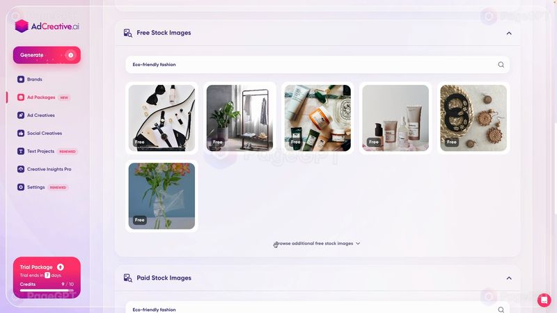 AdCreative screenshot Choose Image