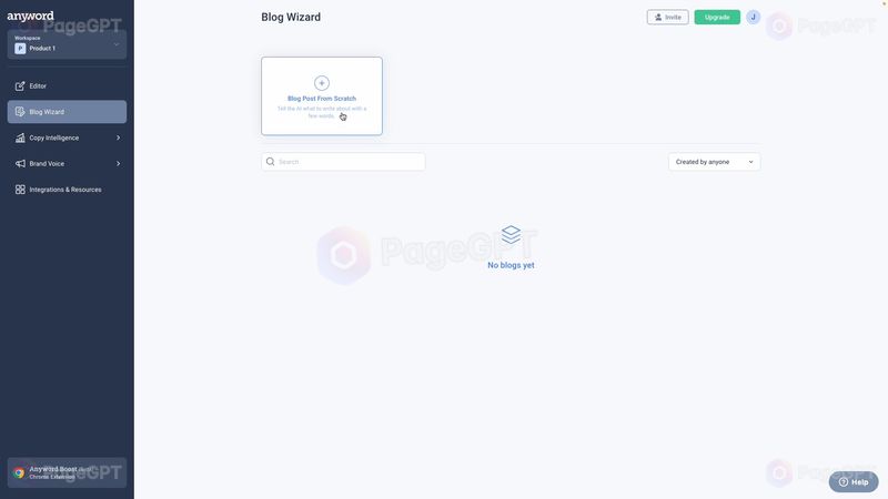 Anyword screenshot Blog 1