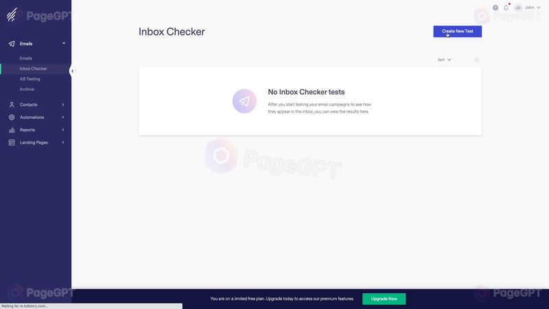 BenchmarkEmail screenshot Inbox Checker