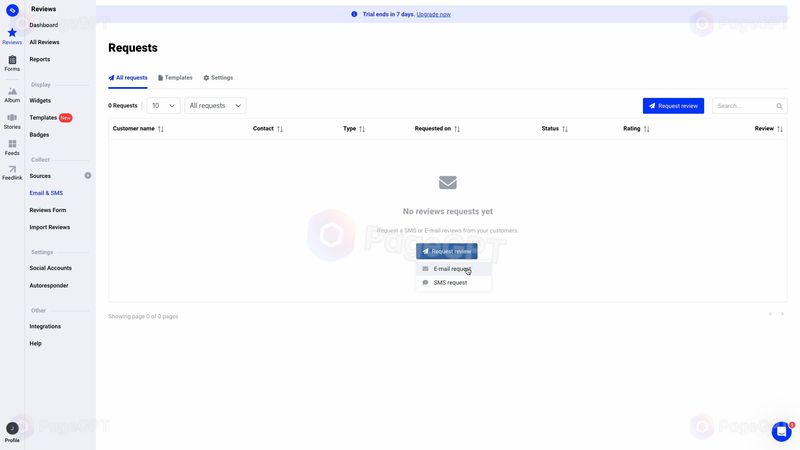 EmbedSocial Reviews screenshot Request 1
