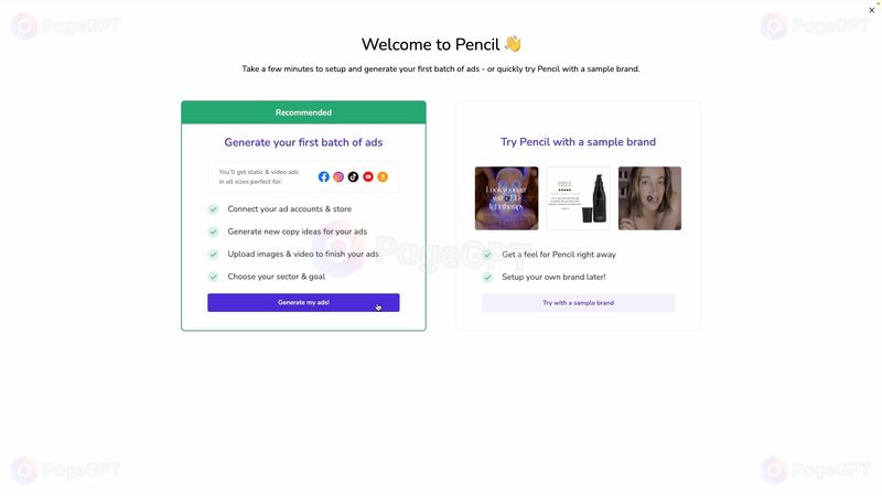 Pencil screenshot Generate Ads